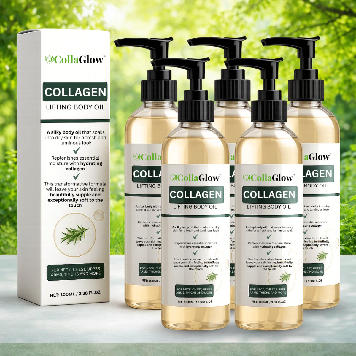 CollaGlow™ Collagen Oil | Tightens and lifts sagging skin by 98% within 24 hours!
