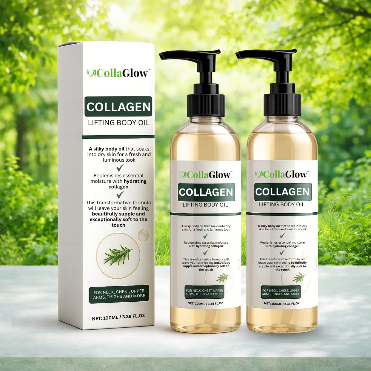 CollaGlow™ Collagen Oil | Tightens and lifts sagging skin by 98% within 24 hours!