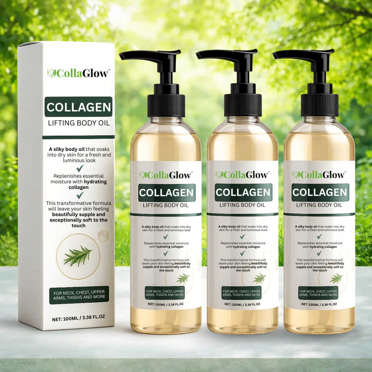CollaGlow™ Collagen Oil | Tightens and lifts sagging skin by 98% within 24 hours!